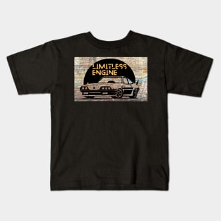 Vintage car with limitless engine Kids T-Shirt